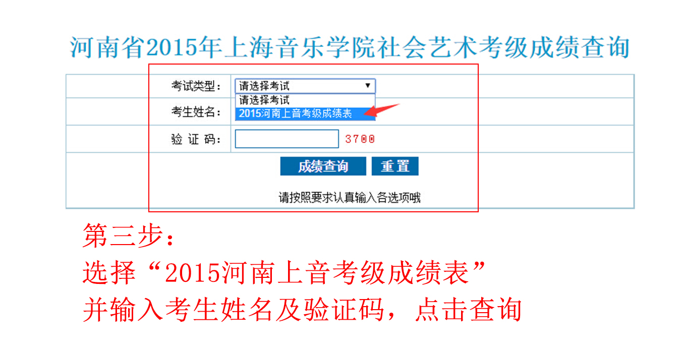 河南省2015年上海音乐学院社会艺术考级成绩查询